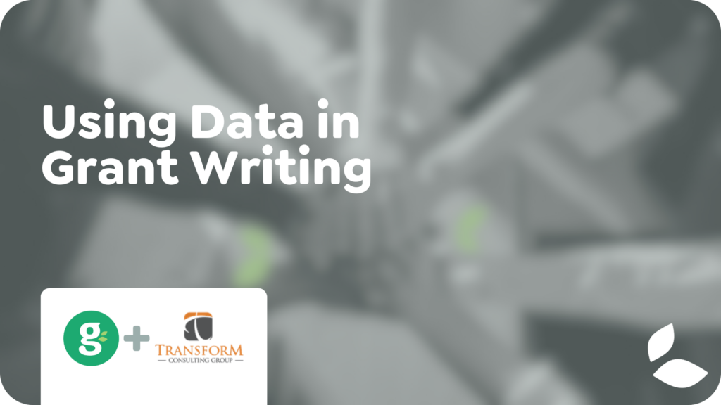 Using Data in Grant Writing